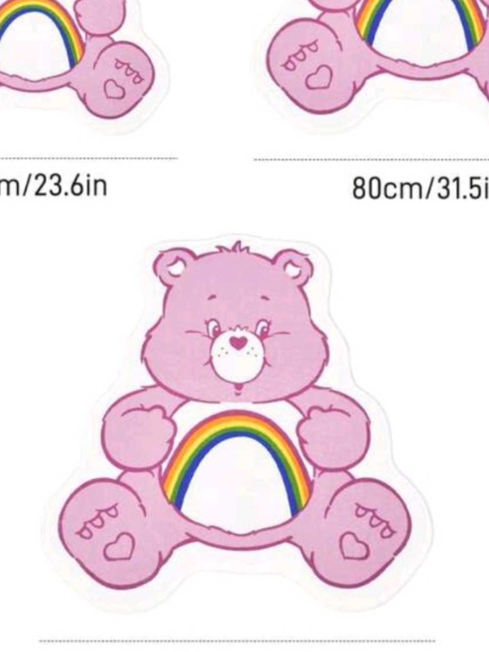PRICE DROP 👇🏼 Pink Rainbow Care Bear Rug